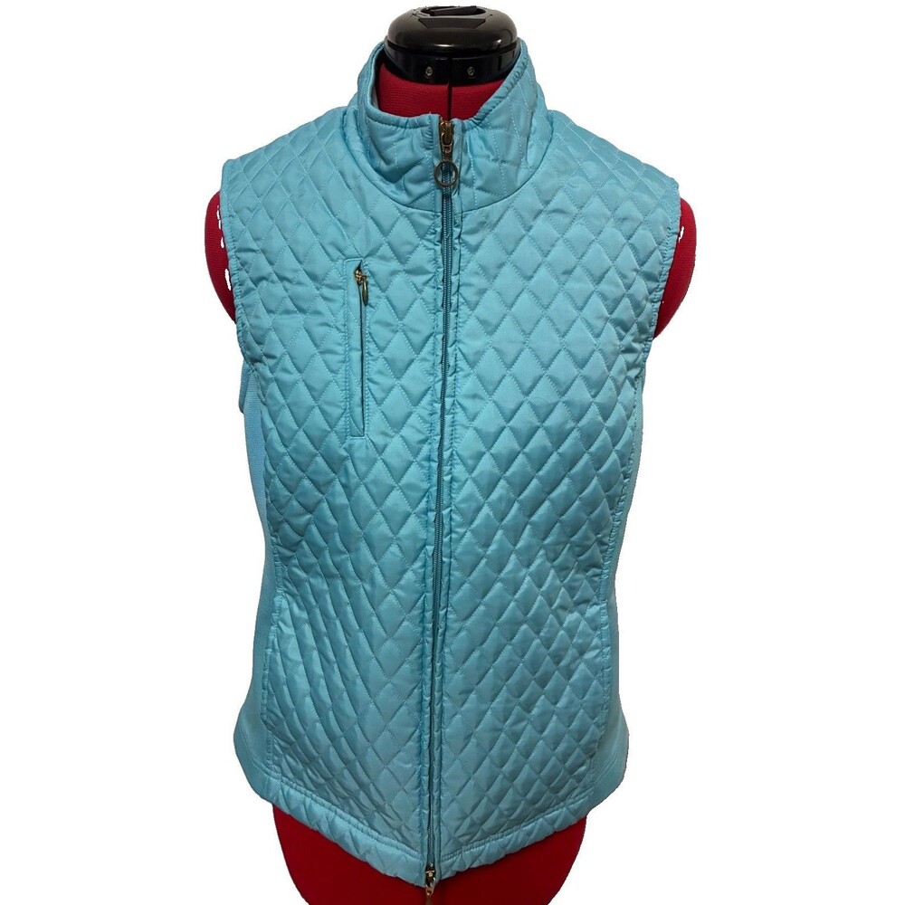 Sport Haley Women’s Blue Quilted Vest Size Medium